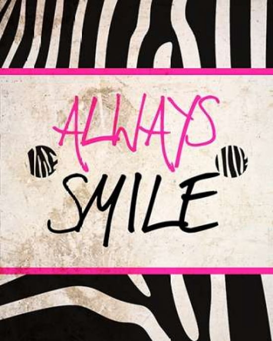 Zebra Sayings I Canvas Art - SD Graphics Studio (24X30)