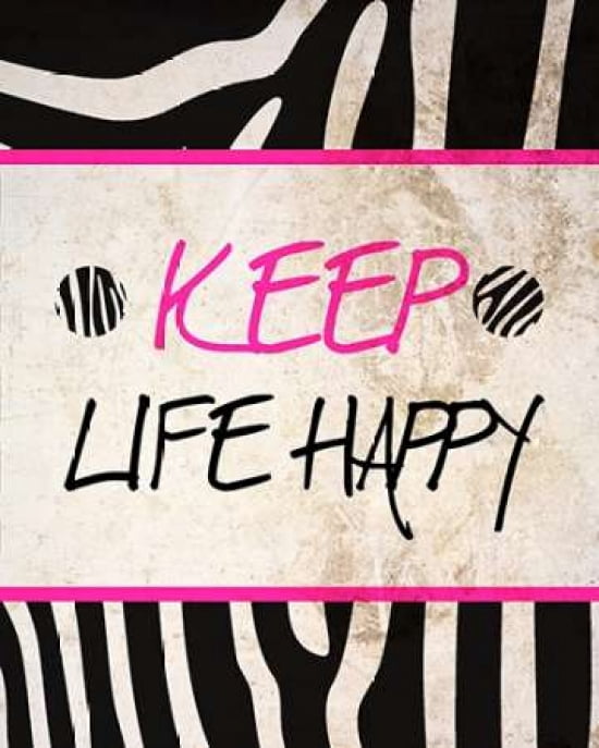 Zebra Sayings II Canvas Art - SD Graphics Studio (24X30)