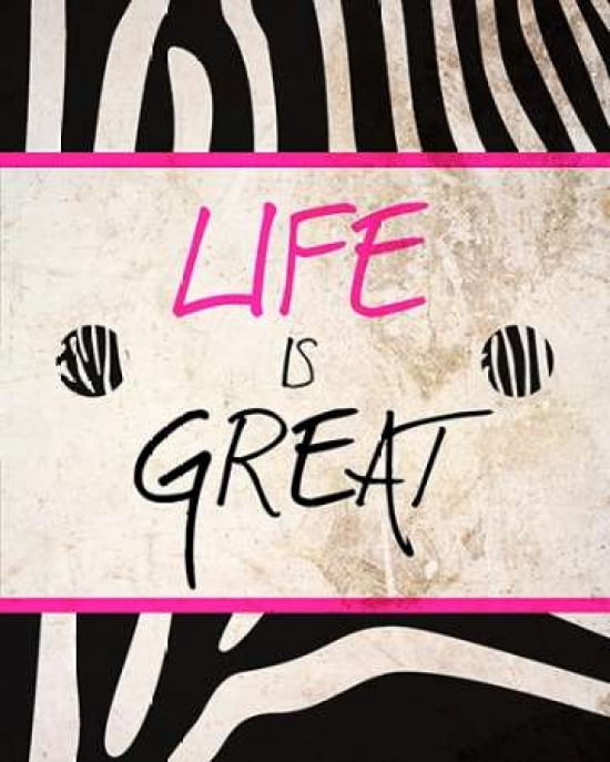Zebra Sayings III Canvas Art - SD Graphics Studio (24X30)