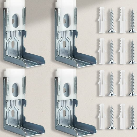 Zebra Shades Mounting Brackets, Window Treatment Repair Kit - Heavy Duty Metal Blinds Bracket Support for Zebra Shades and Blinds