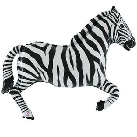 Zebra Foil Balloon 43"