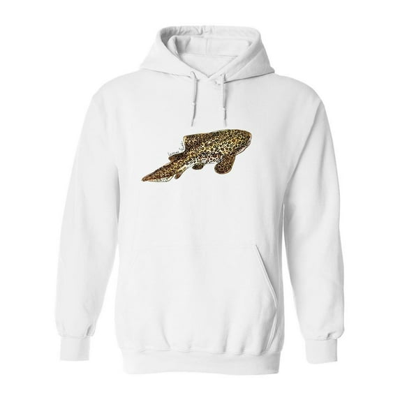Zebra Shark Hoodie Men -Image by Shutterstock, Male 3X-Large