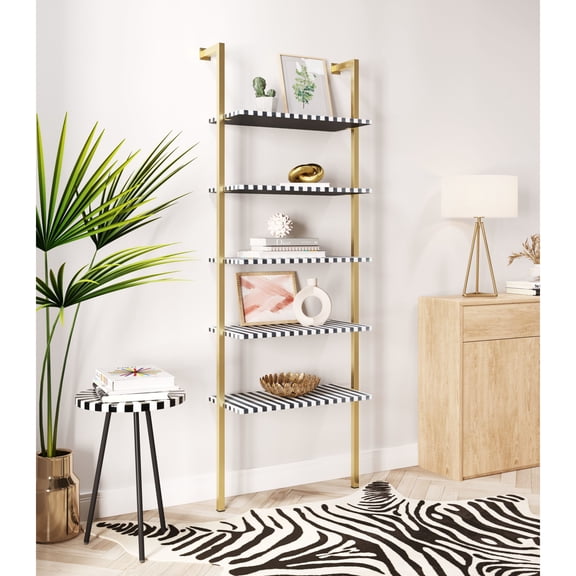 Zebra Shelf Multicolor Shelf, Modern Style, Rubber feet protect floor from scratches, MDF, Indoor Living