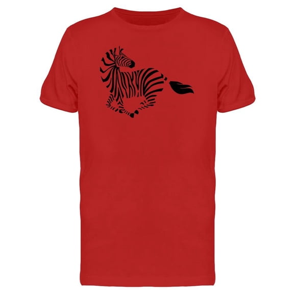 Zebra Silhouette Sketch T-Shirt Men -Image by Shutterstock, Male Medium
