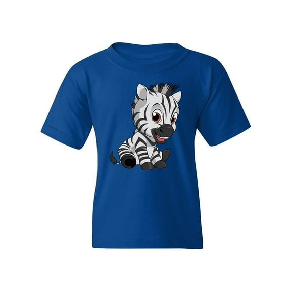 Zebra Sitting T-Shirt Juniors -Image by Shutterstock,  Medium