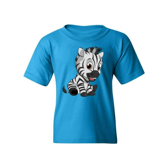 Zebra Sitting T-Shirt Juniors -Image by Shutterstock, x-Small