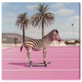 thumbnail image 1 of Zebra Skate Canvas Pop Art Prints by Art Remedy, Gallery Wrapped, 20" x 20", 1 of 7