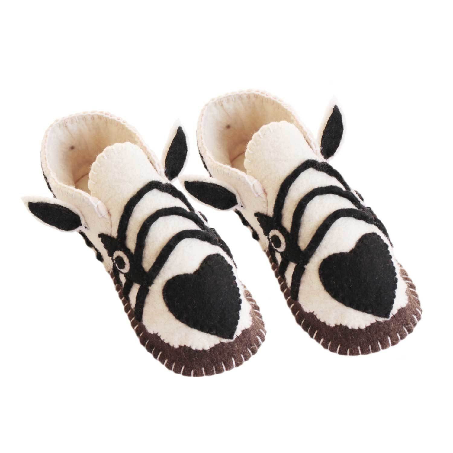 Zebra slippers for adults sale