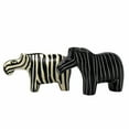 thumbnail image 1 of Zebra Soapstone Sculptures Set of 2, 1 of 2
