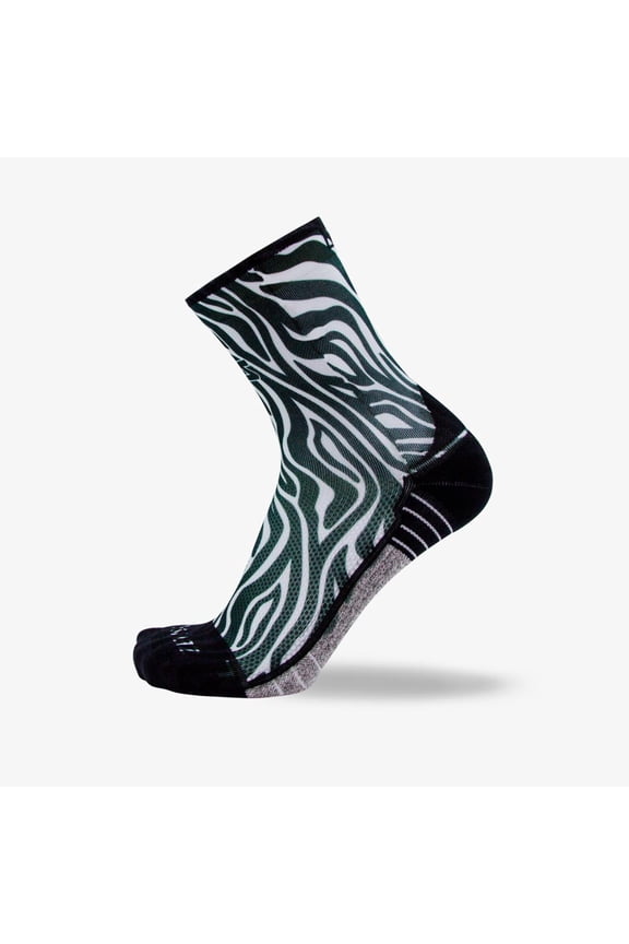 Zebra Socks (Mini-Crew) L / Black/White