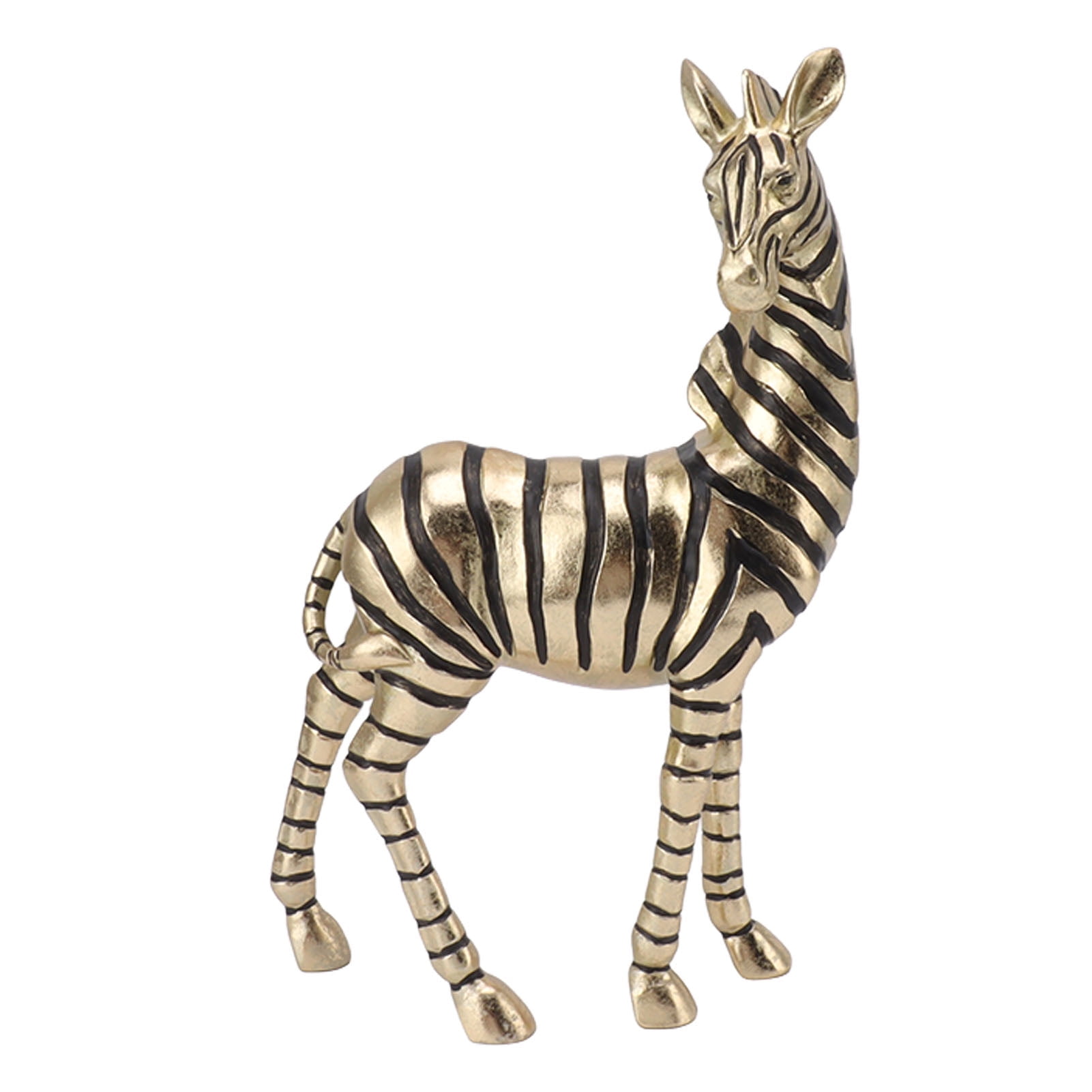 Zebra Statue Home Decor, Resin Zebra Statues Gold Vivid,Modern Style