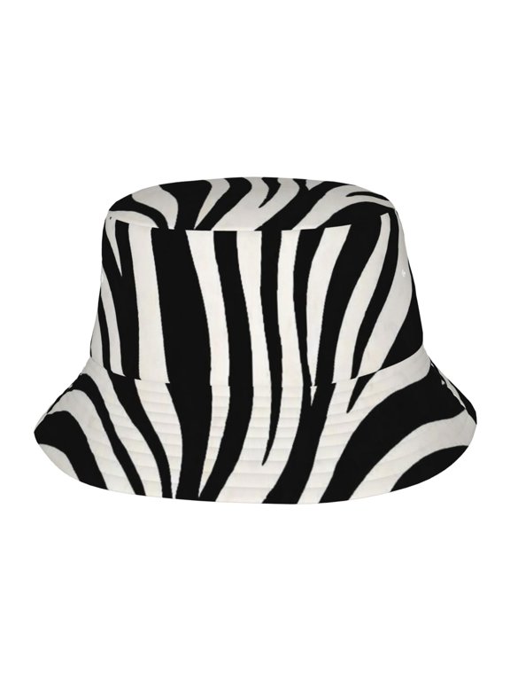Zebra Stripe Fisherman's Hat Casual and Breathable Sun Hat for Men and Women