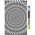 thumbnail image 1 of Zebra Stripe Optical Illusion Wall Poster, 22.375" x 34", 1 of 5