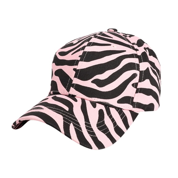 Zebra Striped Pattern Printed Baseball Cap Animal Print Unisex Sun Protection Outdoor Sport Dad Hat