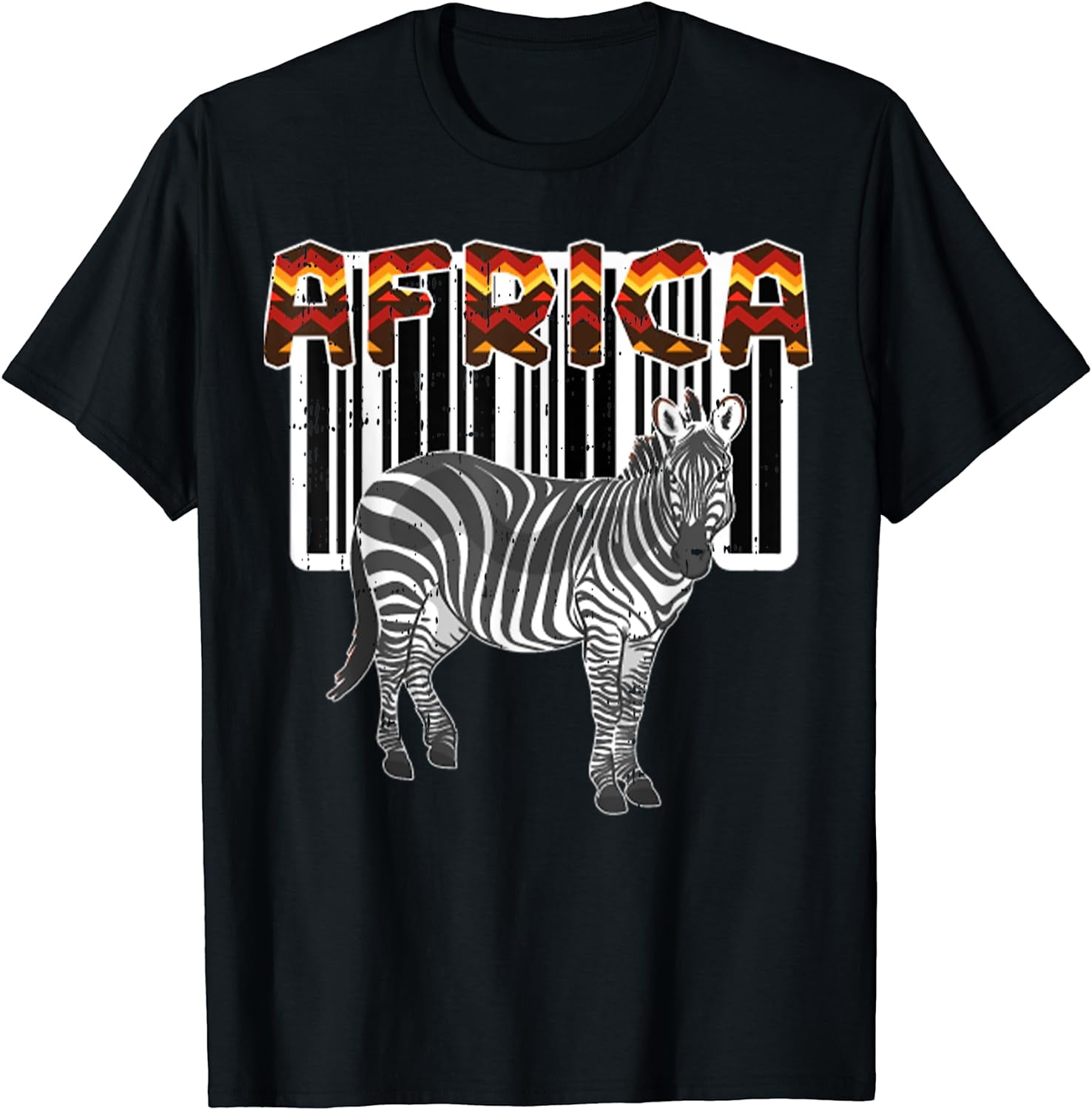 Zebra Wearing Rhinestone Collar T-Shirt