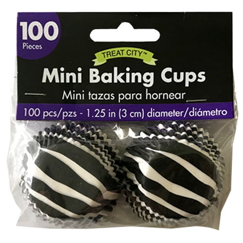Zebra Stripes Animal Print Mini Baking Cups (100ct)