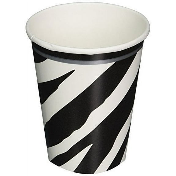 Zebra Stripes Animal Print Paper Cups (18ct)