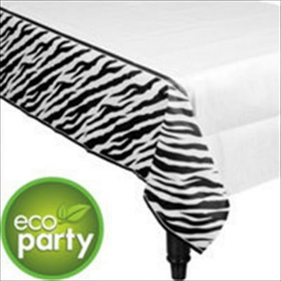 Zebra Stripes Animal Print Paper Table Cover (1ct)