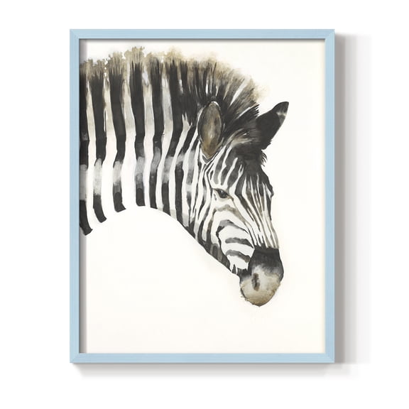Zebra Stripes Framed Print - Solid Wood in Single Picture Frame Solid Wood 2 Framed Print