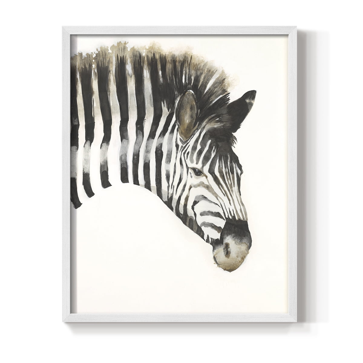 Zebra Stripes Framed Print - Solid Wood in Single Picture Frame Solid Wood 2 Framed Print