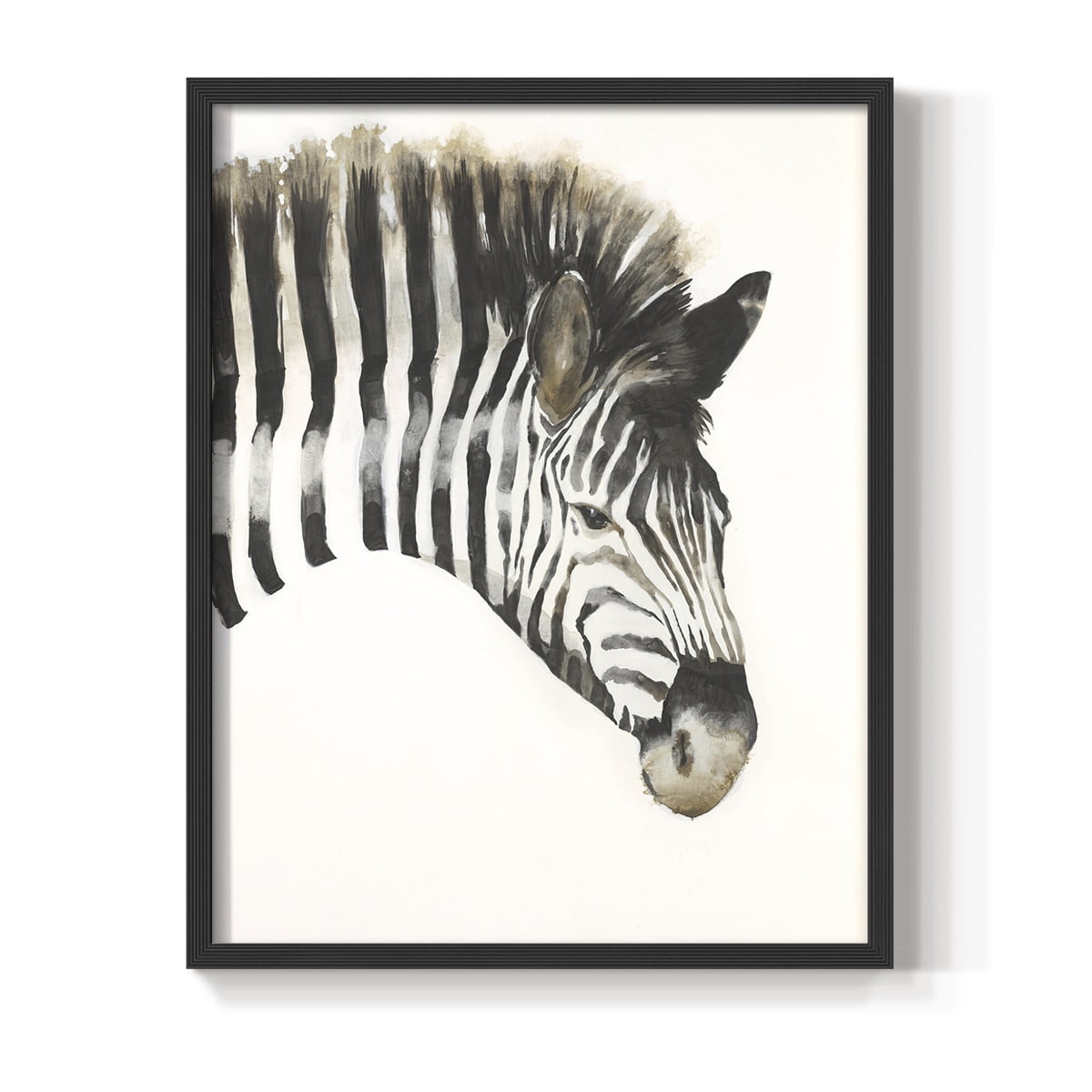 Zebra Stripes Framed Print - Solid Wood in Single Picture Frame Solid Wood 2 Framed Print