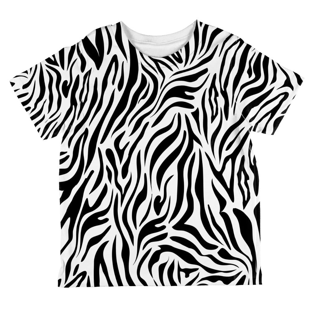 Zebra Stripes Pattern All Over Toddler T Shirt Multi 2T