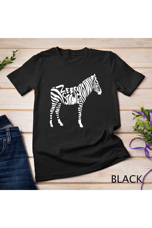 Zebra Strong Eds Zebra Graphic Unisex T-Shirt