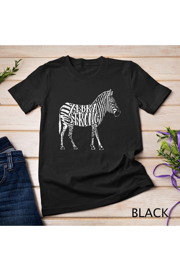 Zebra Strong Ehlers Danlos Syndrome Eds Awareness T-Shirt