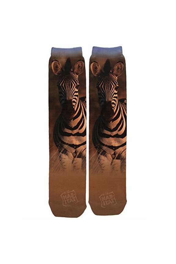 Zebra Sublimated Socks - One Size