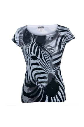 Zebra Sublimation Juniors T-Shirt - Large