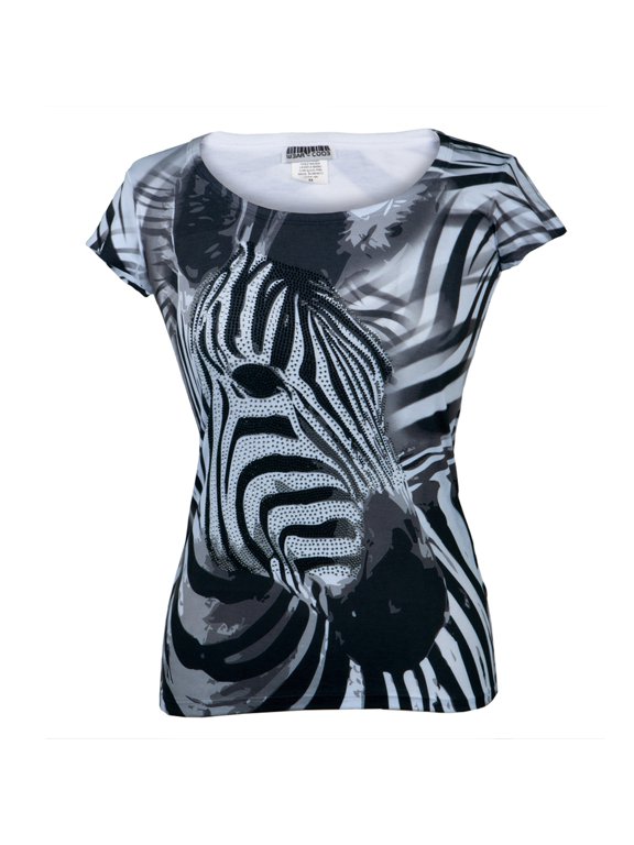 Zebra Sublimation Juniors T-Shirt - Large
