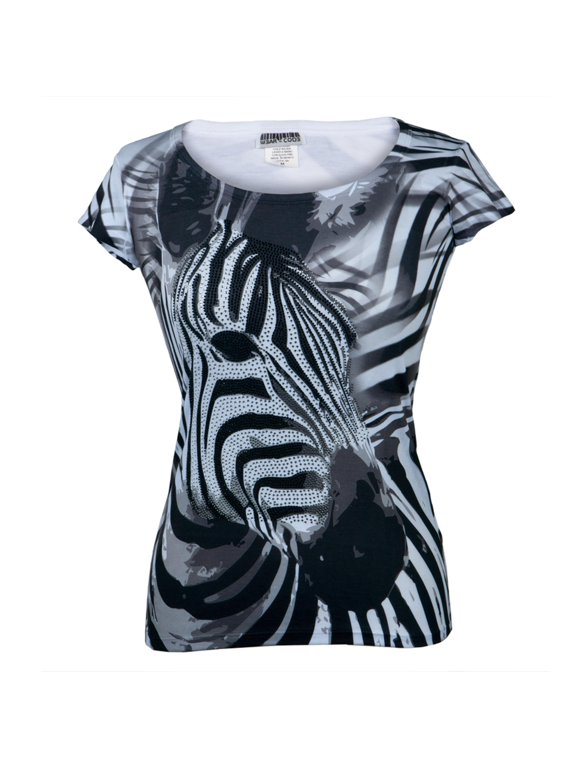 Zebra Sublimation Juniors T-Shirt - Small