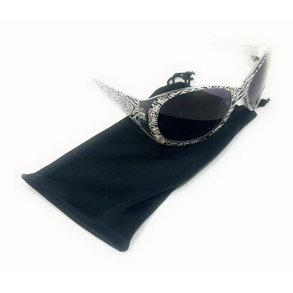 Zebra Sunglasses Rhinestones and Drawstring Case Womens Bling Fashion Western Sun Shades