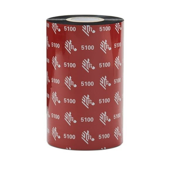 Zebra Thermal Transfer Resin Ribbon, 3.27" x 1476' with 1" Core, 6 Ribbons