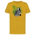 thumbnail image 1 of Zebra Tropical Plants Drawing Tee Men's -Image by Shutterstock, 1 of 2