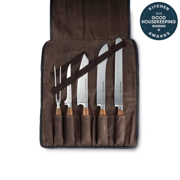 Zebra Wood, 6-Piece BBQ Knife Set