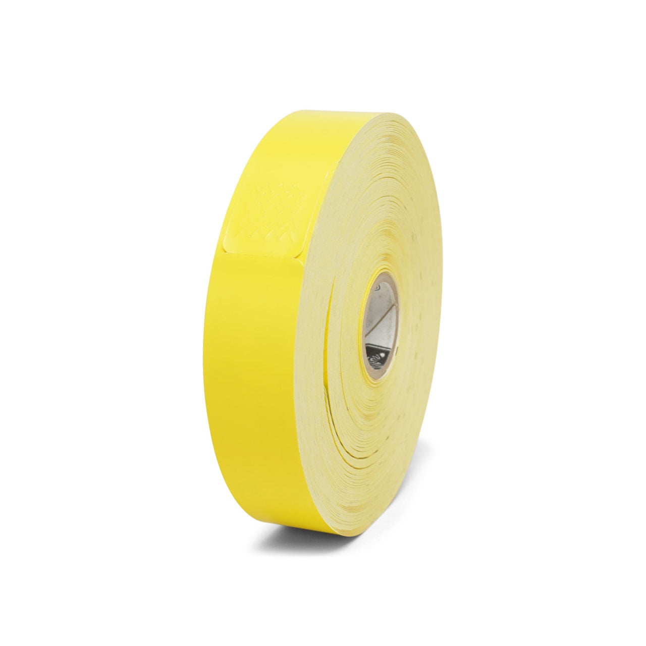 Zebra Z-Band Fun Wristbands, Yellow, 1" x 10", 350 Wristbands Per Roll, 4 Rolls