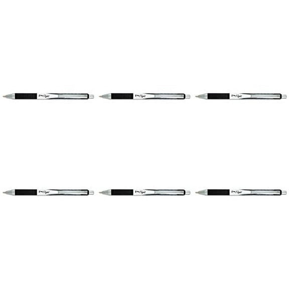 Zebra Z-Grip Flight Retractable Ballpoint Pen, 1.2 mm, Bold, Black, Dozen (21910), 6 Packs