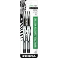 thumbnail image 1 of Zebra Z-Grip Flight Stick Ballpoint Pens, Bold Point, 1.2mm, Black Ink, 2-Count, 1 of 6