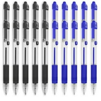 Zebra Z-Grip Retractable Ballpoint Pen - 1.0mm Nib - Economy Pack of 20 - Black and Blue Ink