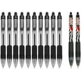thumbnail image 1 of Zebra Z-Grip Retractable Ballpoint Pen - Black Ink - Pack of 10 + 2 Red Flame, 1 of 5