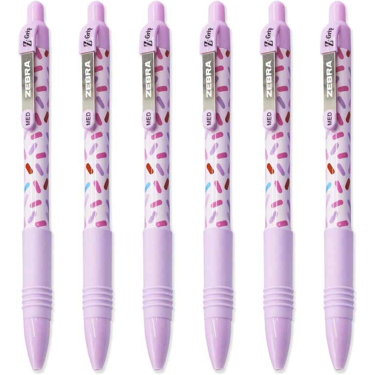 筆記具 Sweeto Zebra Z-Grip Smooth Retractable Ballpoint Pen - Pack of 6 - Black
