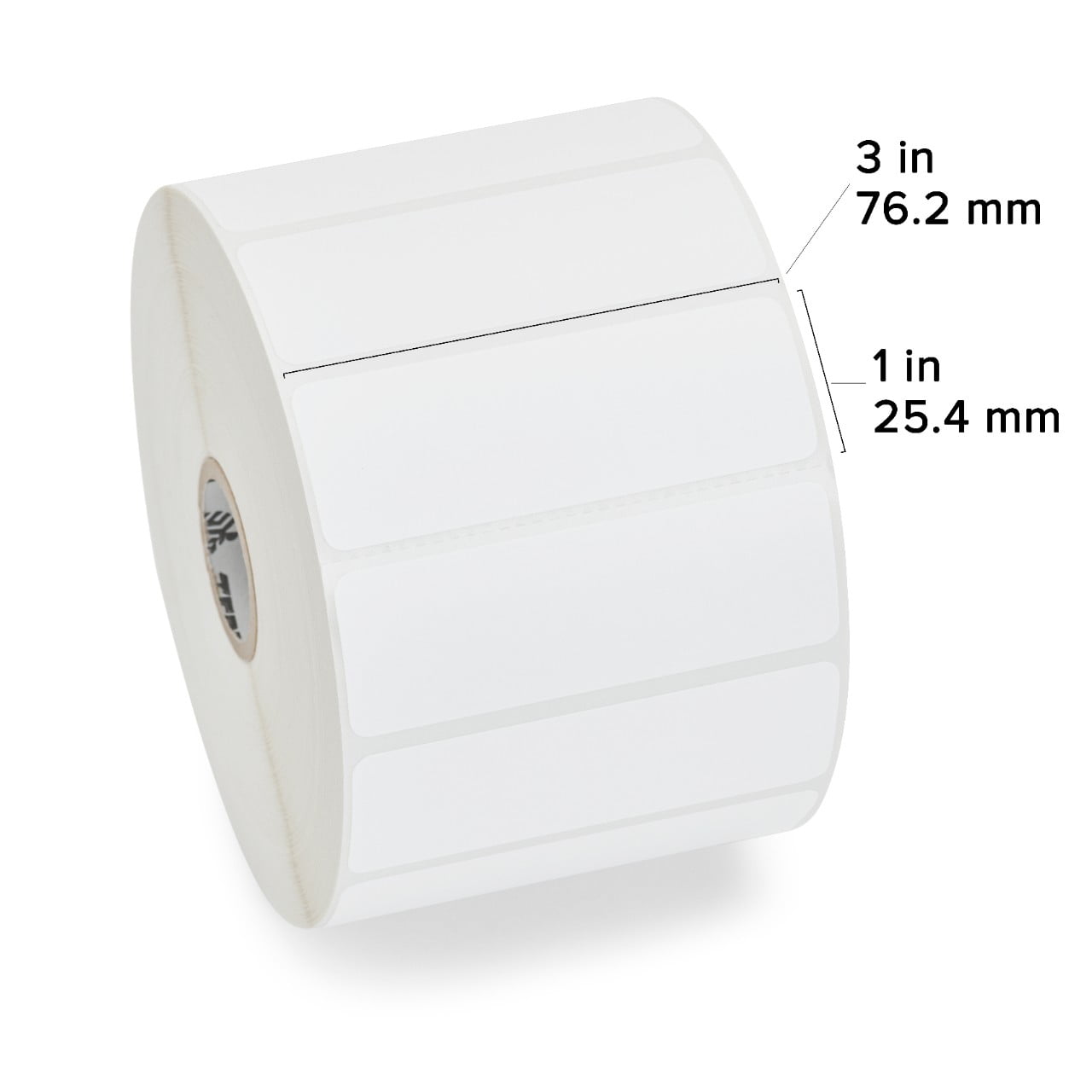 Zebra Z-Perform 1000D Direct Thermal Labels, 3" x 1" Label, 0.75" Core, 430 Per Roll, 36 Rolls