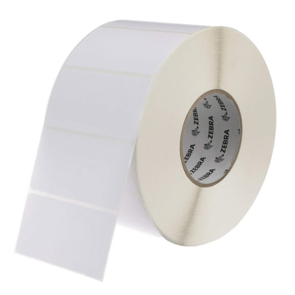 Zebra Z-Perform 2000D Direct Thermal Labels, 3" x 2" Label, 3" Core, 2,750 Labels Per Roll, 6 Rolls