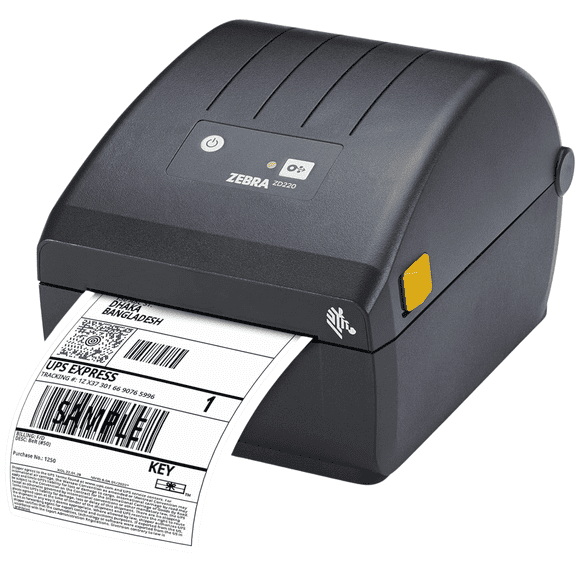 Zebra ZD220 4-Inch Direct Thermal Desktop Label Printer, 203 dpi, USB, No Ink Required