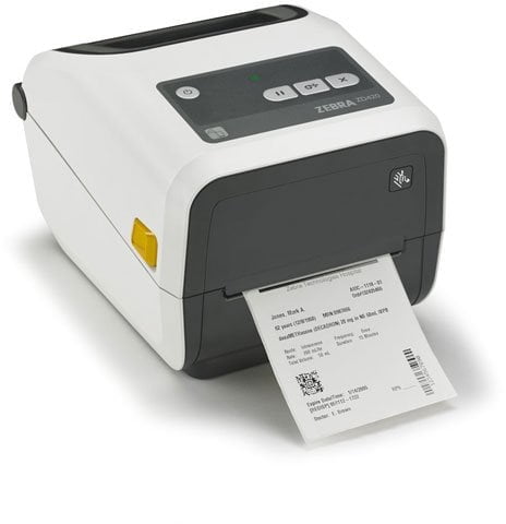 Zebra ZD420t-HC 4" Thermal Transfer Label Printer – 203 dpi, Ethernet & USB, Healthcare-Grade Barcode Printer, P/N; ZD42H42-T01E00EZ