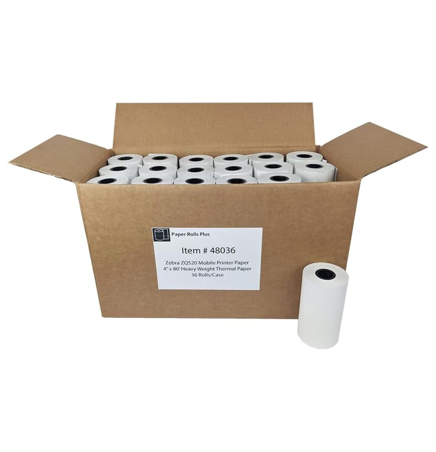 Zebra ZQ520/QL420/RW420 Mobile Printer Thermal Paper (36 rolls) Law