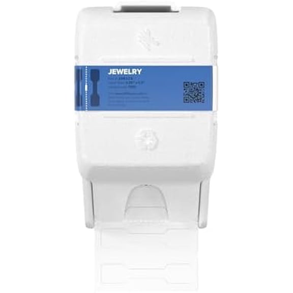 Zebra ZSB Series Labels - Potato Starch-Based Printer Label Paper - Recyclable Cartridge for Stickers - Versatile, Cloud-Based Adhesive - Jewelry, 2.25" x 0.5"$$Office