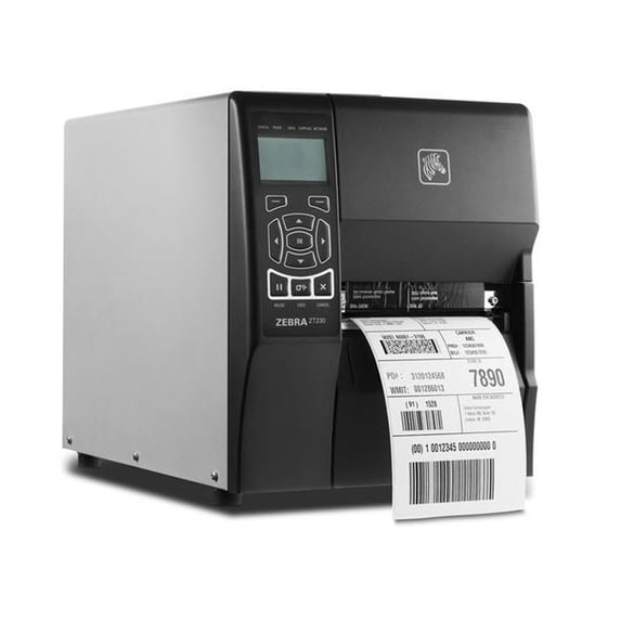 Zebra 555009648-01 ZT230 Thermal Barcode Label Monochrome Printer with Cutter Serial USB Ethernet - ZT23043-D21200FZ