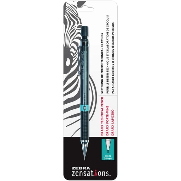Zebra Pen Zensations Drafix Technical Pencil 0.9mm HB#2 1Pk